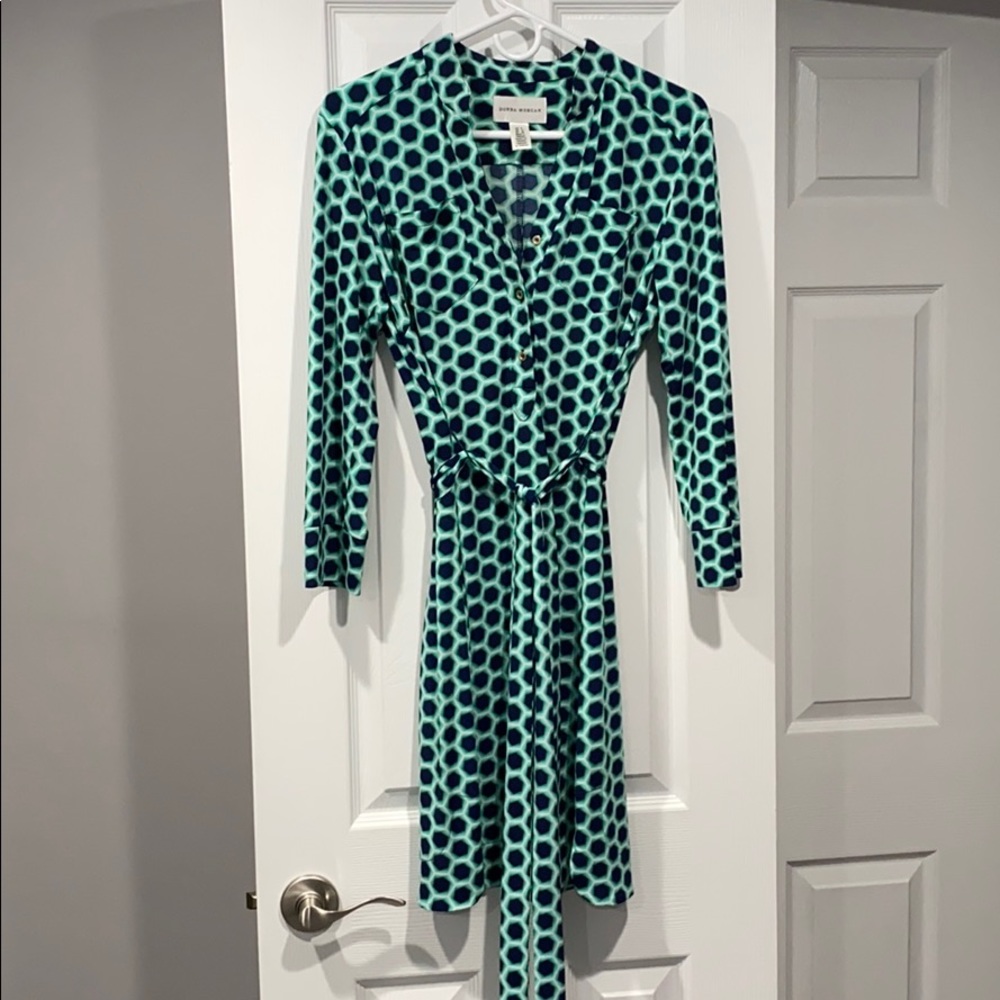 Cute comfortable 8 Dress blue classy fun